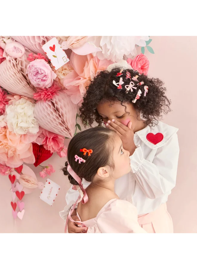 Meri Meri  Valentine's Bow Hair Clips - Set of 6  | Best Price UAE